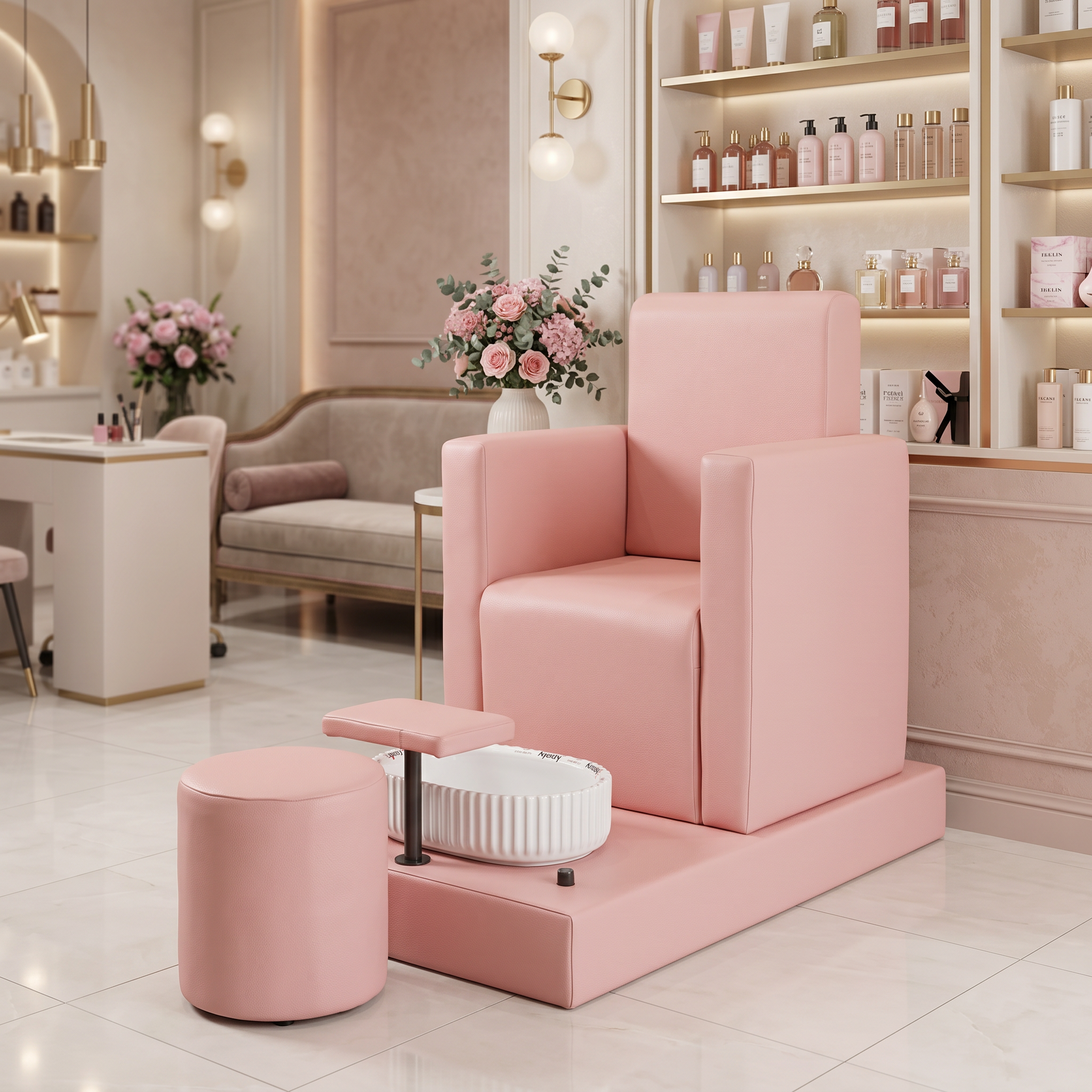 Pink_Pedicure_Spa_Chair_Red_Rose_Professional_2