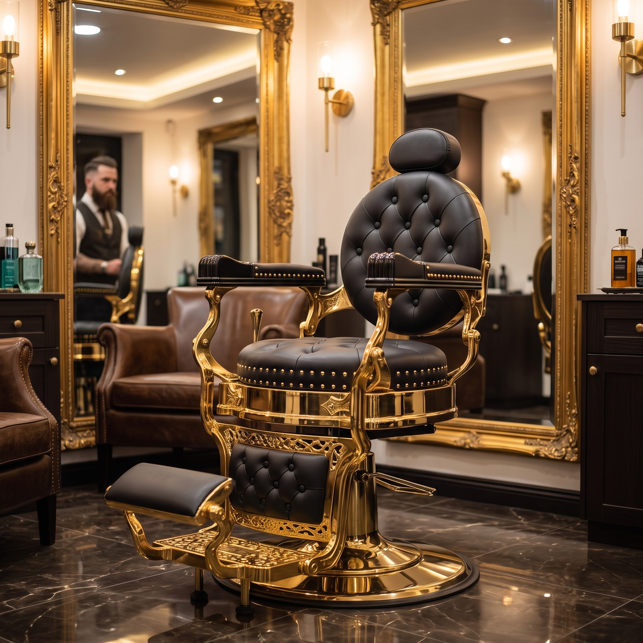 Gold_Throne_Barber_Chair_Red_Rose_Professional_2