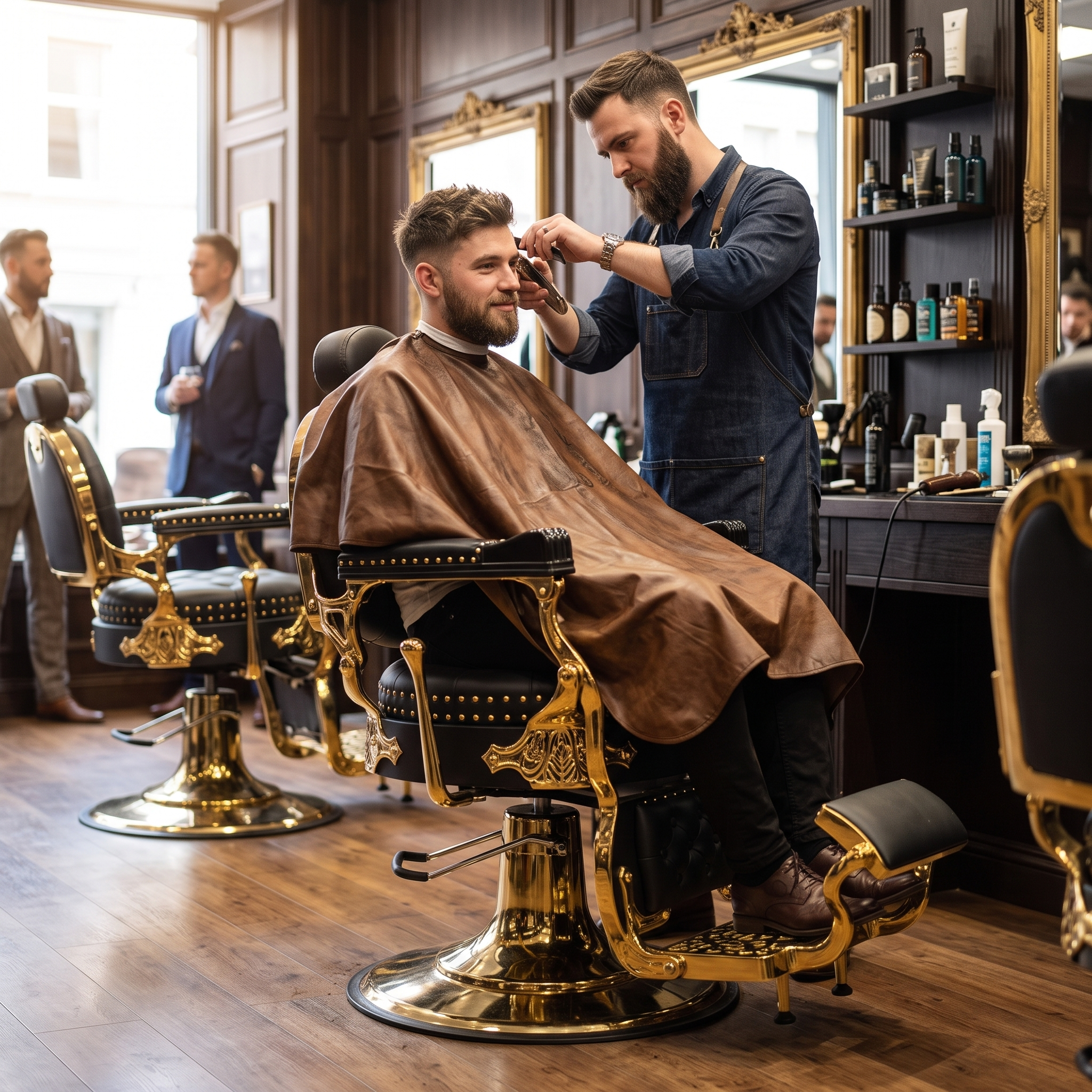 Gold_Throne_Barber_Chair_Red_Rose_Professional_3