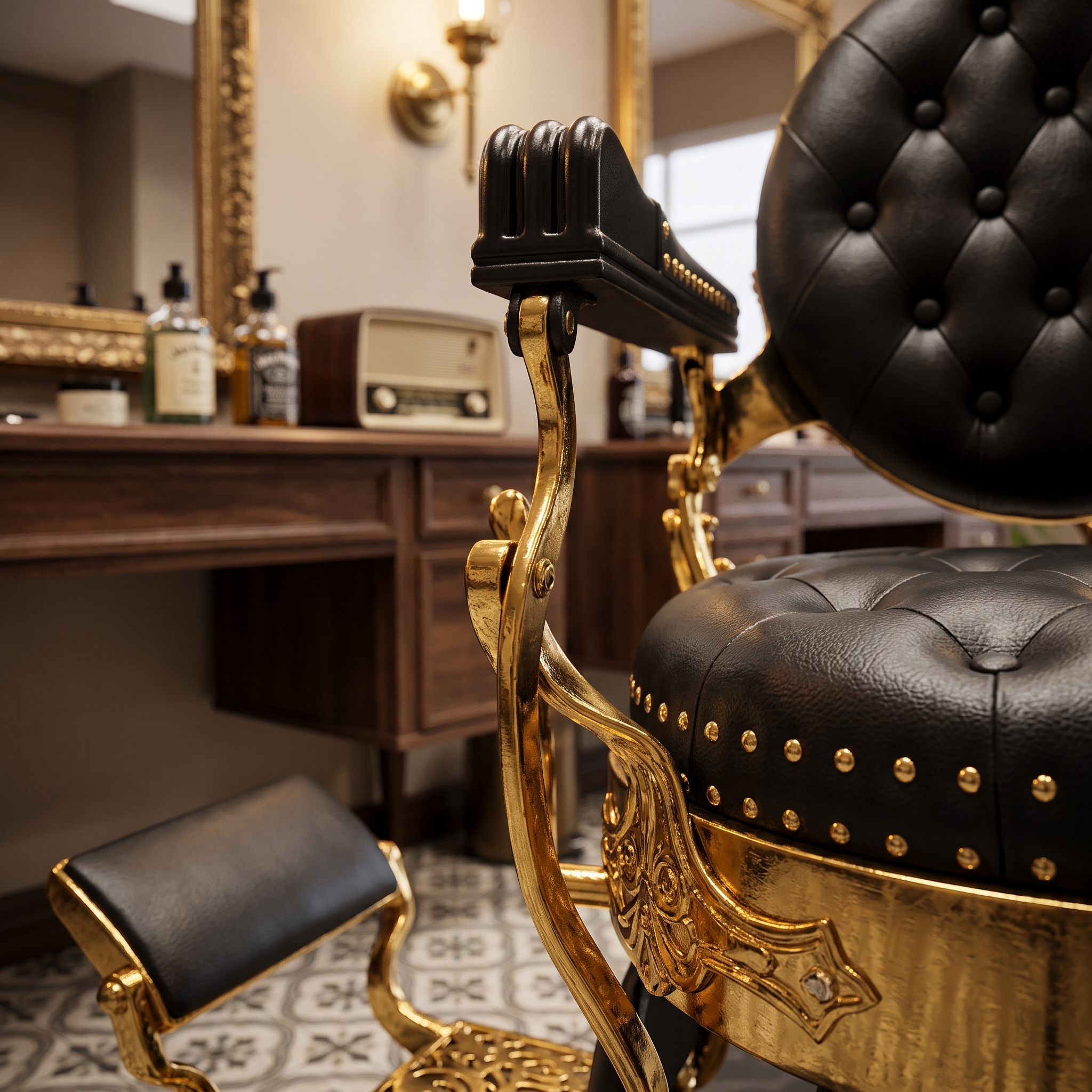 Gold_Throne_Barber_Chair_Red_Rose_Professional_4