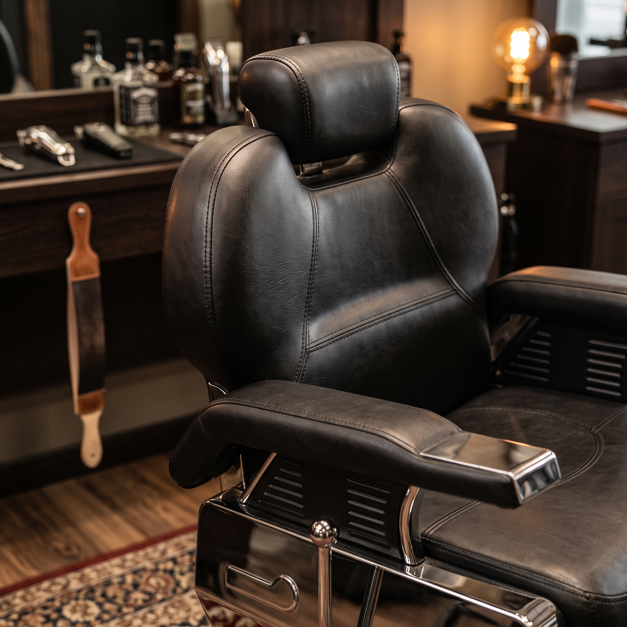 Reclining_Barber_Chair_Classic_Red_Rose_Professional_4