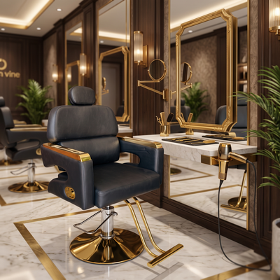 Black_Gold_Flat_Armrest_Styling_Chair_Red_Rose_Professional_2