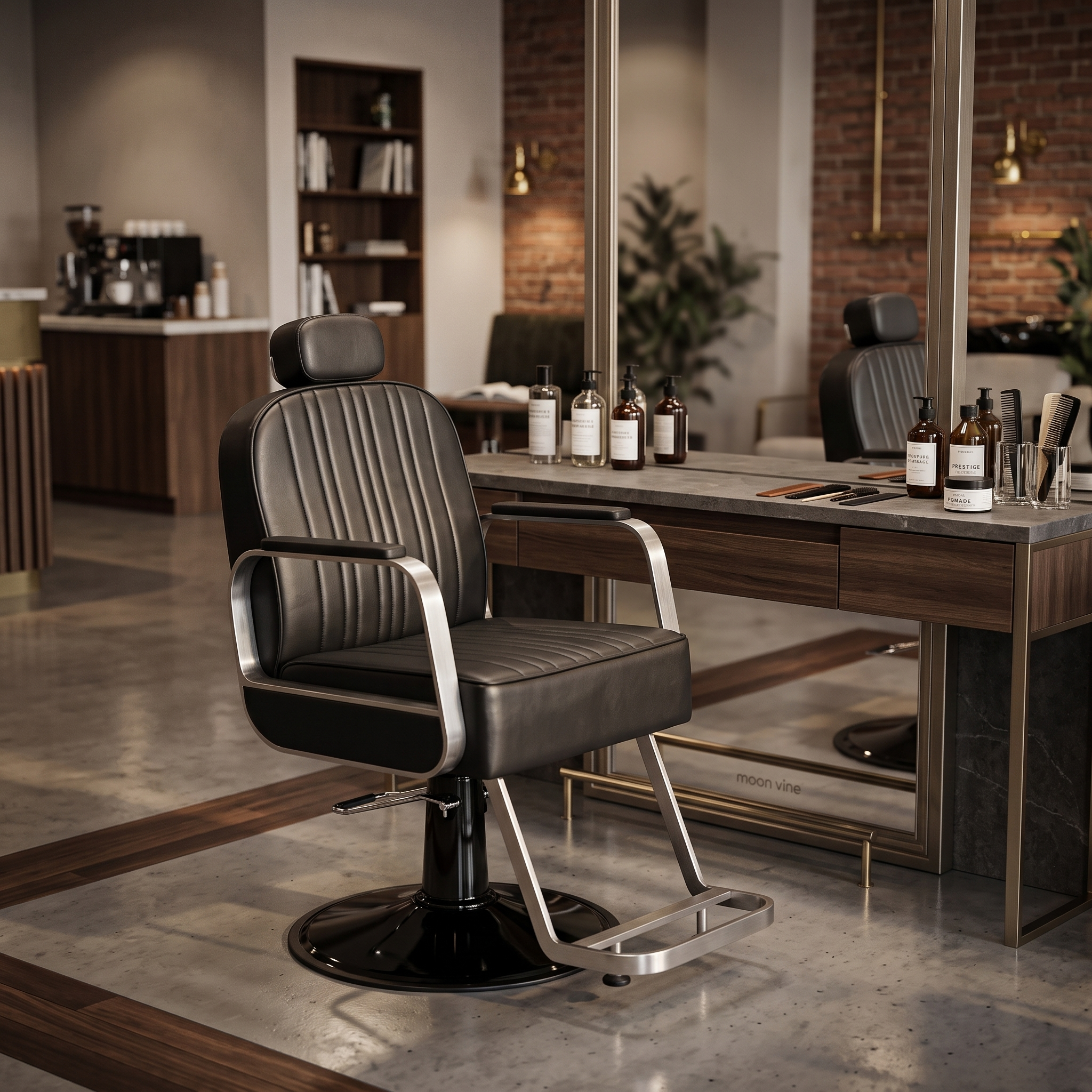 Channel_Stitched_Barber_Chair_Red_Rose_Professional_2