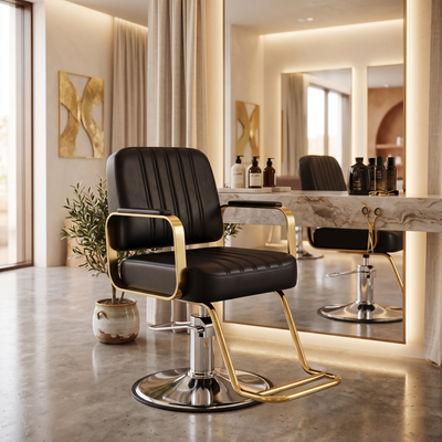 Black_Gold_Ribbed_Styling_Chair_Red_Rose_Professional_2