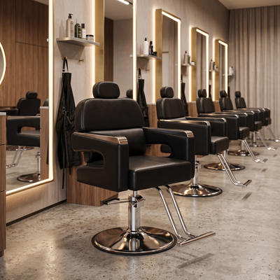 Black_Chrome_Styling_Chair_Red_Rose_Professional_4