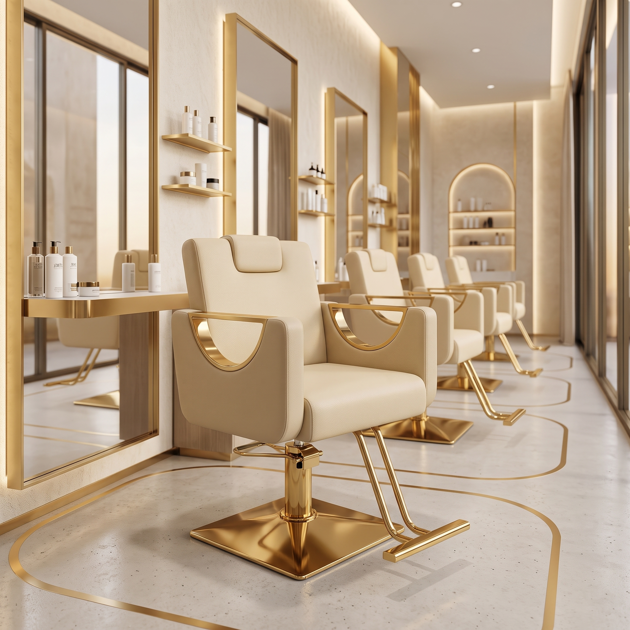 Cream_Gold_Styling_Chair_Red_Rose_Professional_4