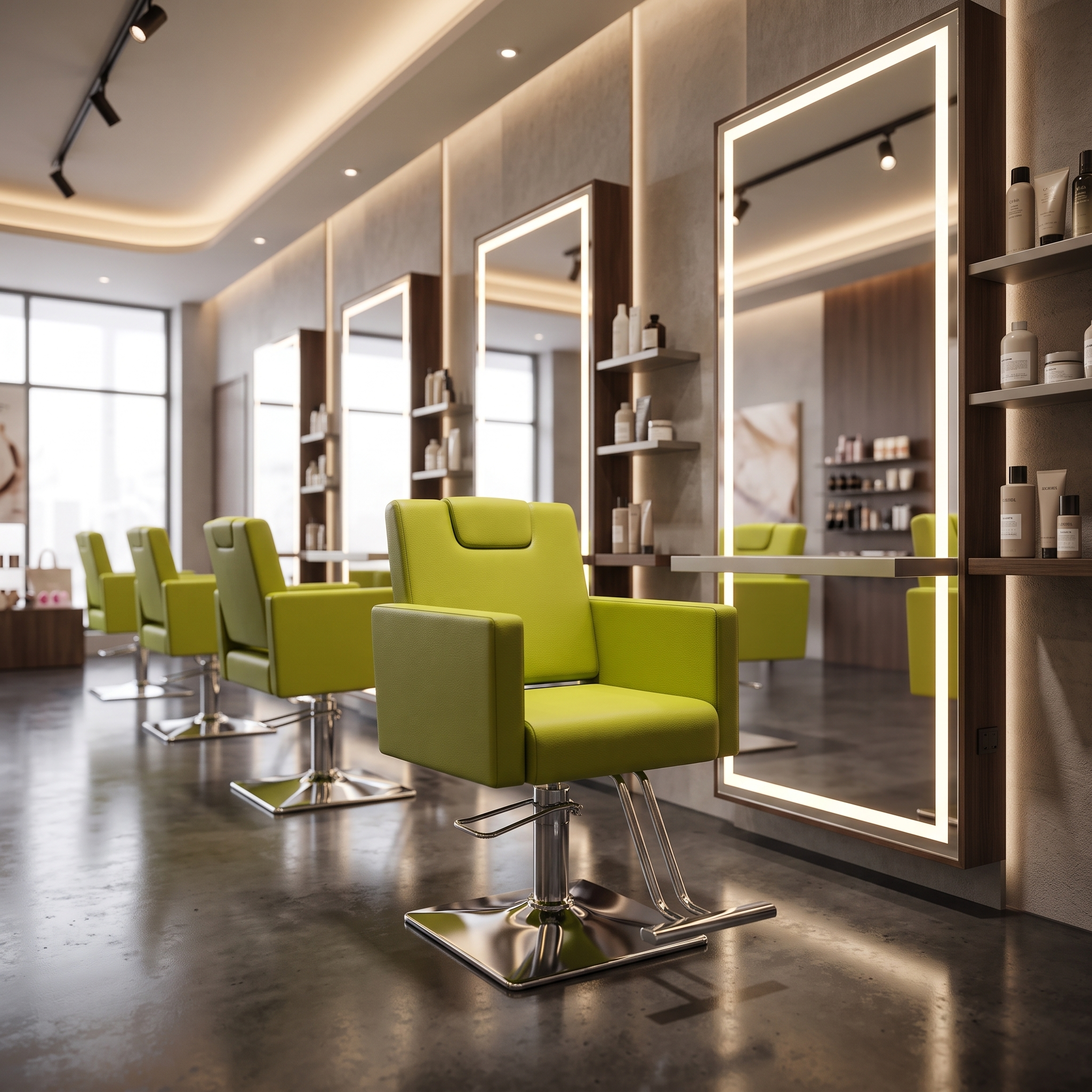 Lime_Green_Styling_Chair_Red_Rose_Professional_4